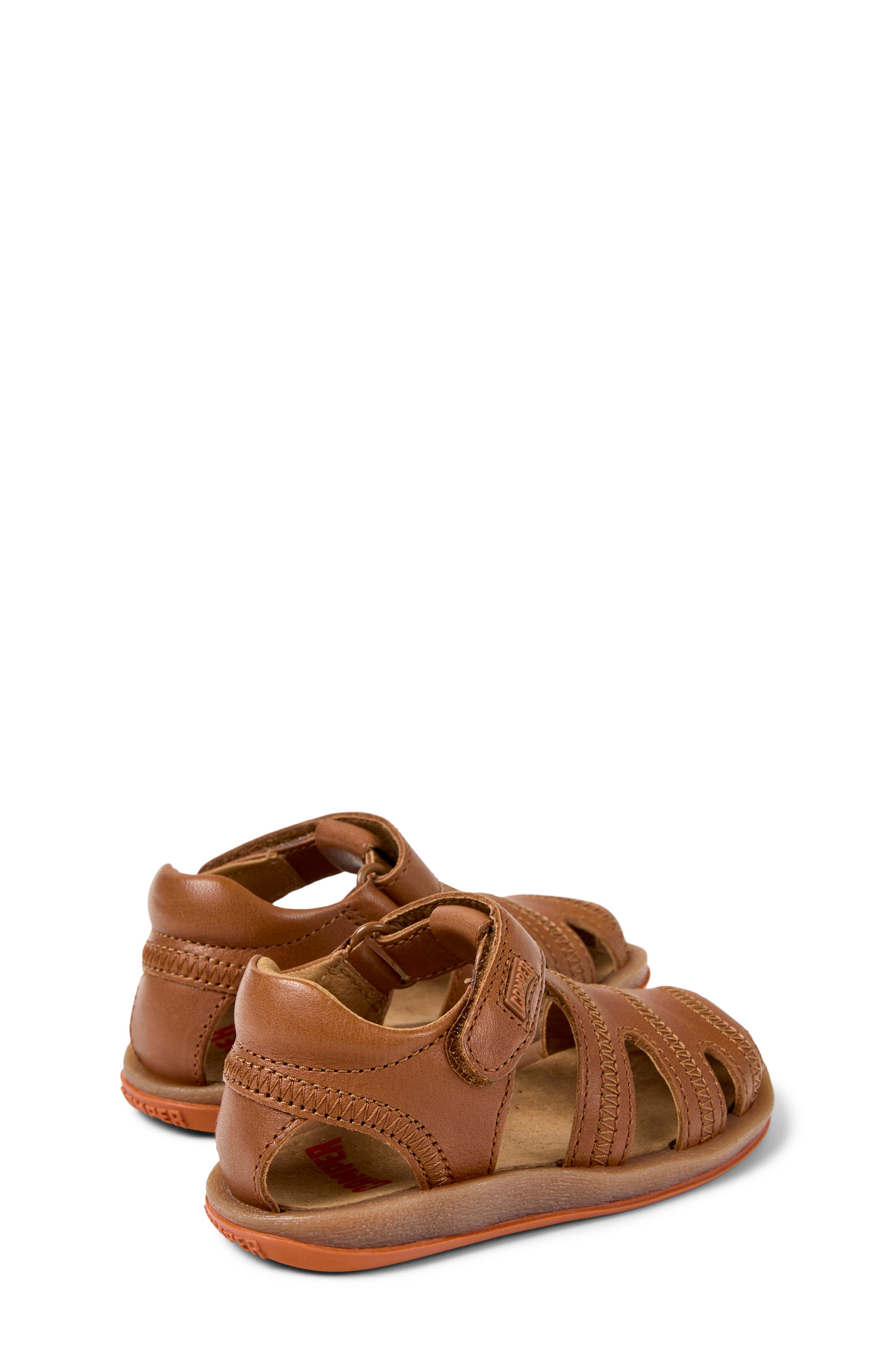 Camper Kids' Bicho Fisherman Sandal, Alternate, color, Medium Brown