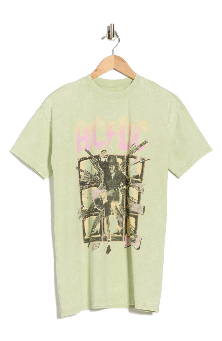 Philcos AC/DC TV Graphic Tee, Main, color, Sage Mineral