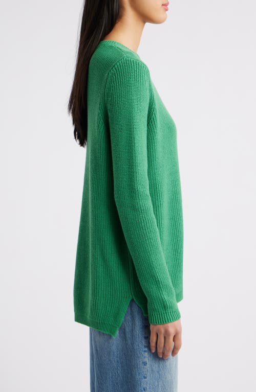 525 Emma High-low Sweater In Ivy Green
