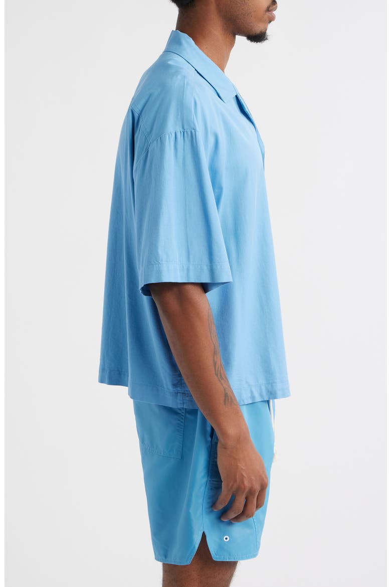 Boxy Camp Shirt, Alternate, color, SKY BLUE