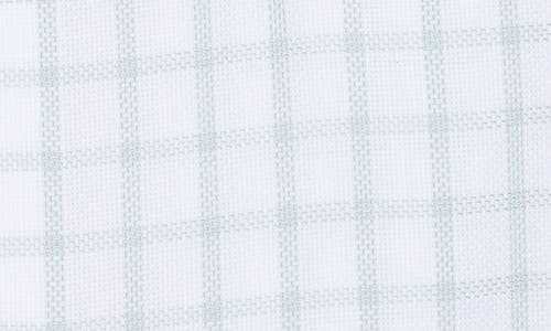 Nordstrom Premium Non-iron Trim Fit Windowpane Check Dress Shirt In Green Window