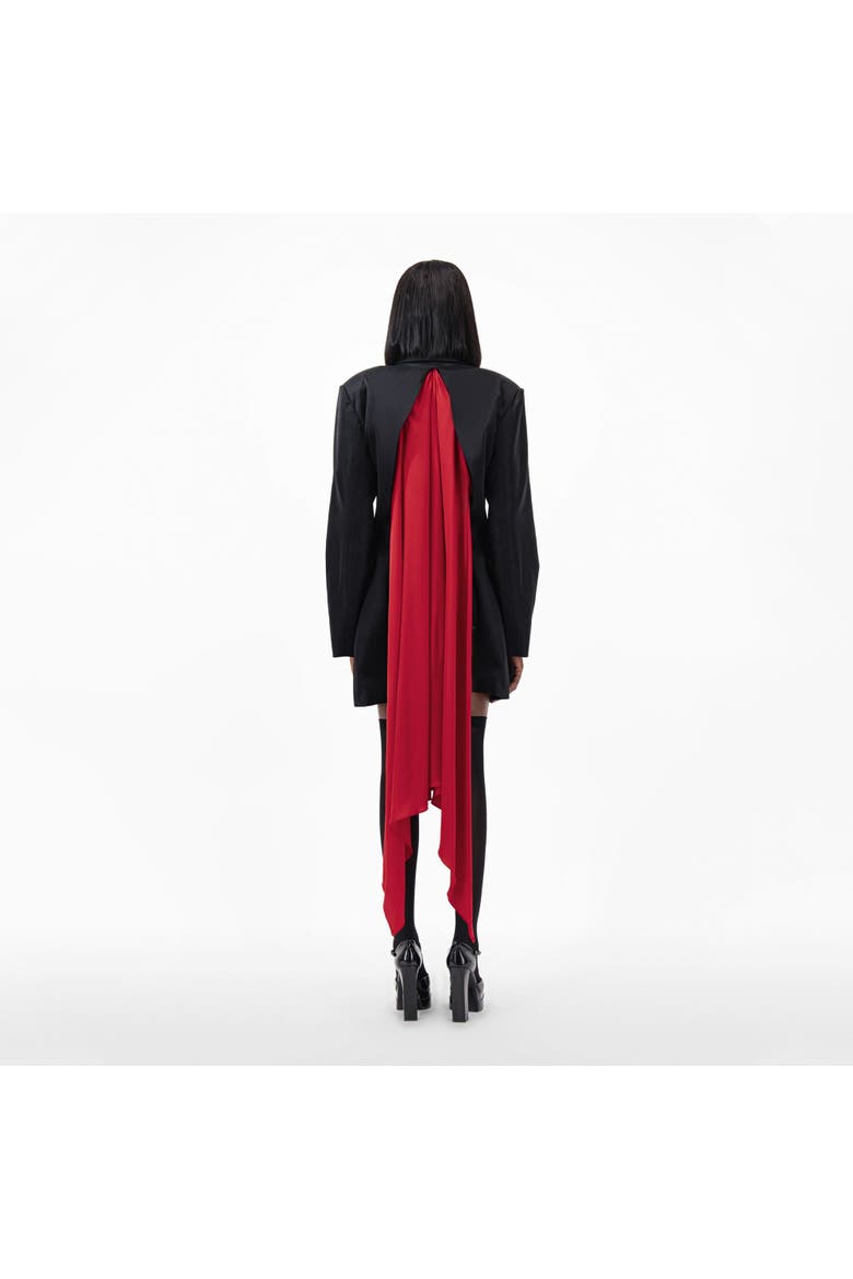 Oversize Satin Jacket, Alternate, color, Black