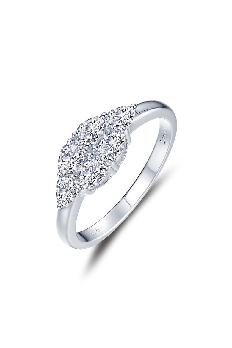 Cluster Lab Created Diamond Ring, Main, color, WHITE