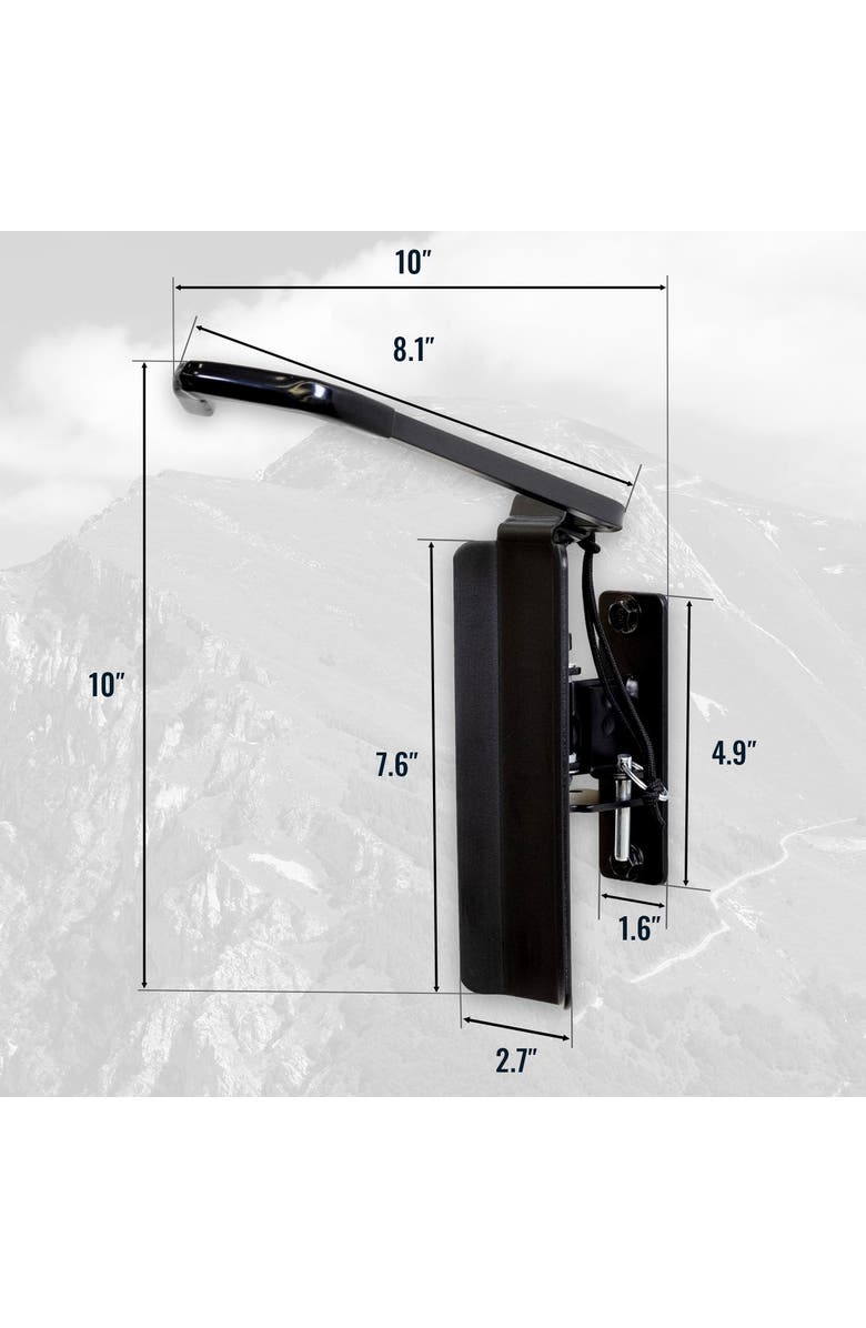 StoreYour Swivel Mount Bike Storage Rack - 4 Bicycle - Garage Wall Hook, Alternate, color, Black