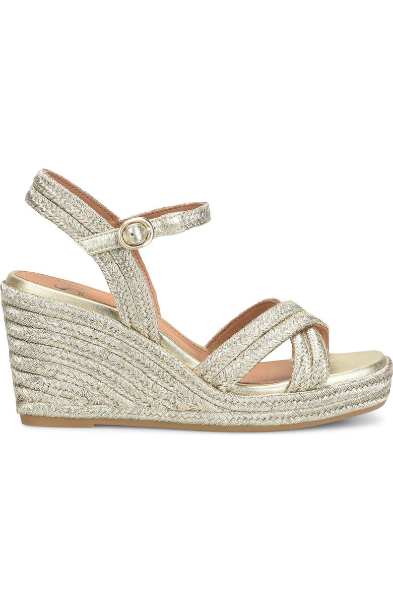 Söfft Newbury Espadrille Ankle Strap Platform Wedge Sandal, Alternate, color,