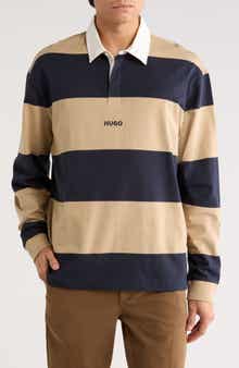 BOSS Noresti Stripe Long Sleeve Polo