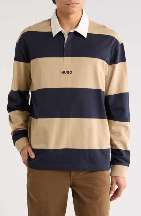 BOSS Noresti Stripe Long Sleeve Polo