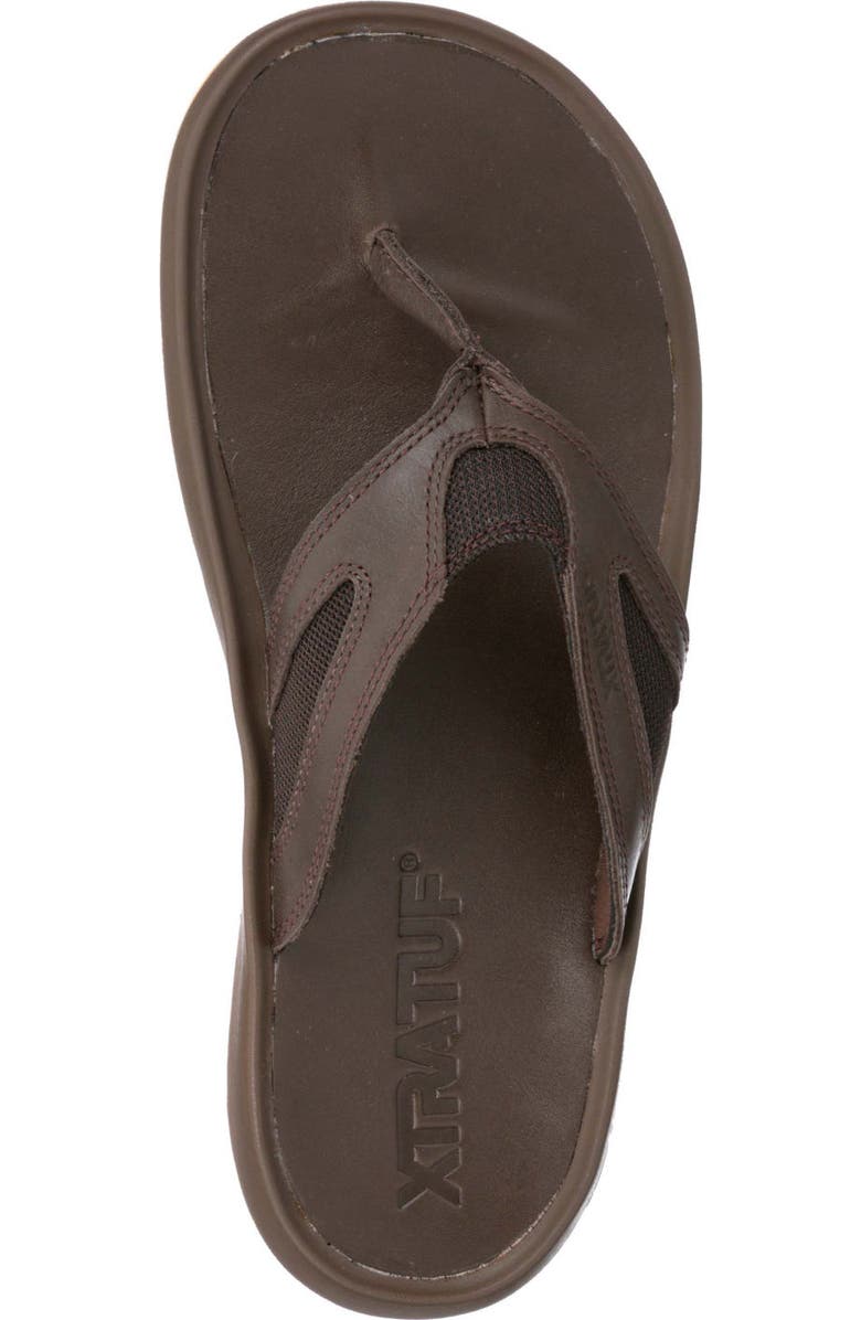 XTRATUF Men's South Shore Leather Flipflop, Alternate, color,
