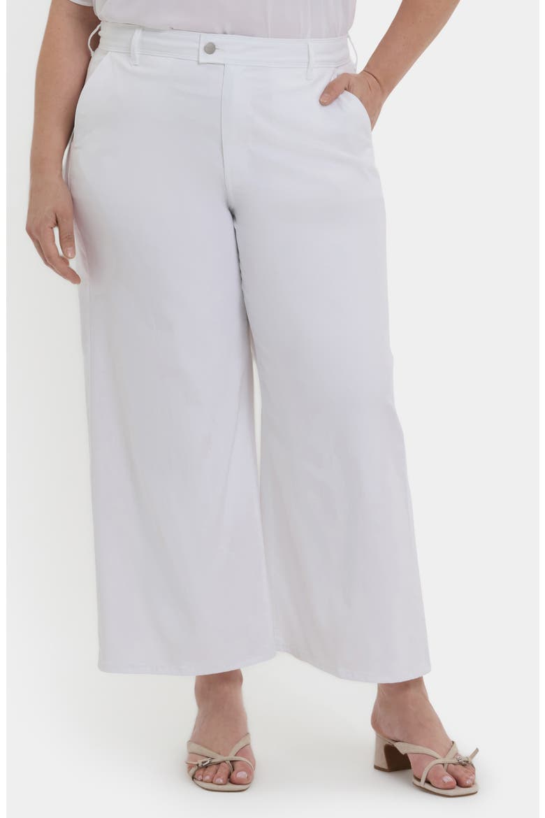 Mona High Waist Ankle Wide Leg Trouser Jeans, Main, color, OPTIC WHITE