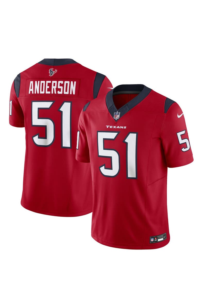 Nike Men's Nike Will Anderson Jr. Red Houston Texans Vapor F.U.S.E. Limited Jersey, Main, color, Red