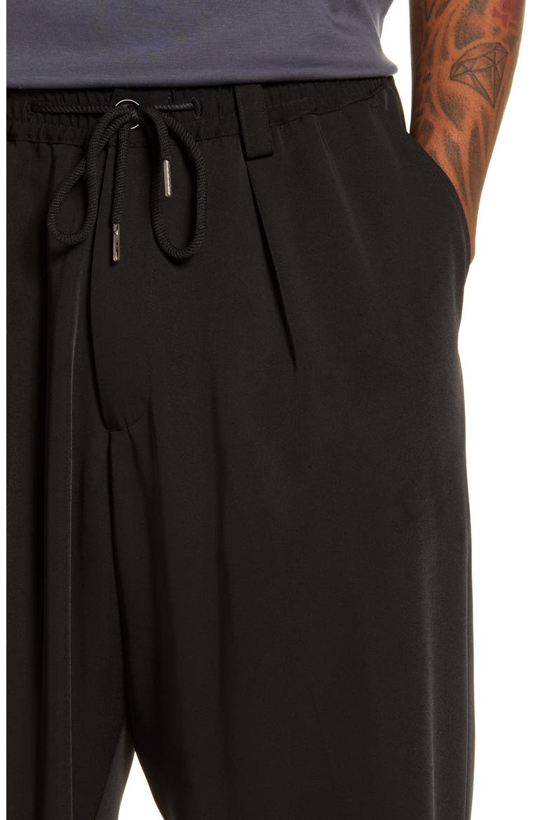 Henderson Crop Drawstring Pants, Alternate, color, BLACK