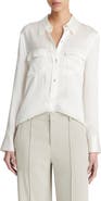 Vince Chest Pocket Satin Shirt