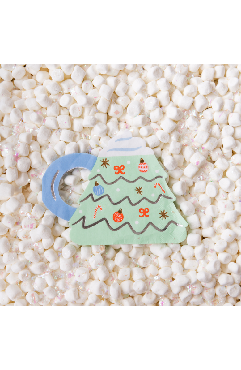 Daydream Society Baking Spirits Bright Christmas Tree Mug Large Napkins, Alternate, color, Assorted Pre-Pack