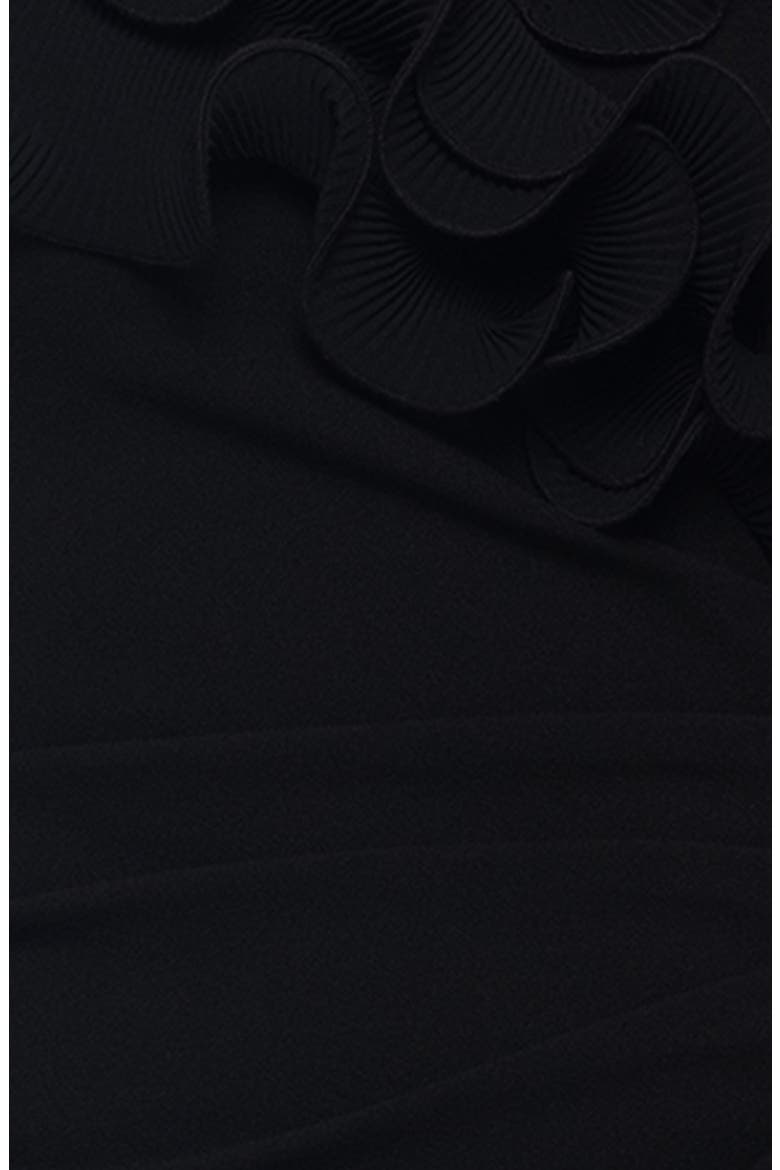 Wire Trim Off the Shoulder Sheath Dress, Alternate, color, BLACK