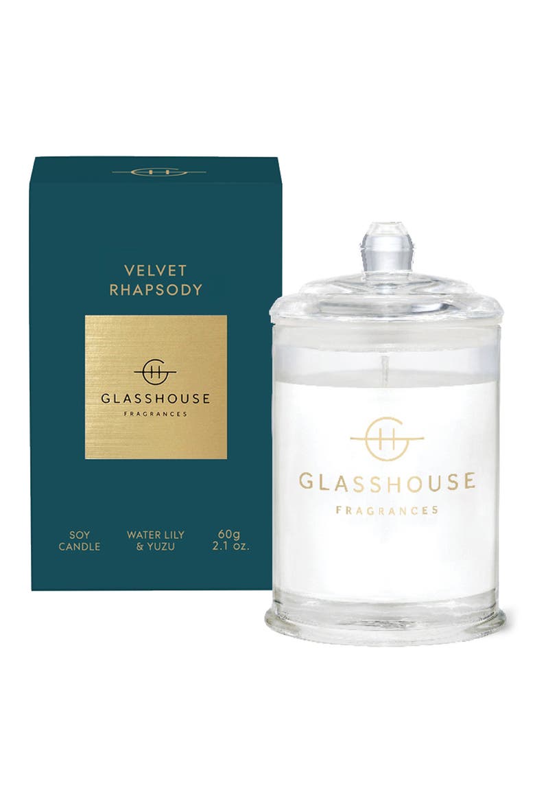 Velvet Rhapsody Mini Scented Candle, Main, color, VELVET RHAPSODY