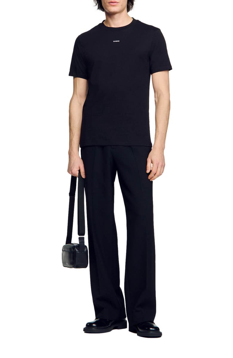 SANDRO Logo Cotton T-Shirt, Alternate, color, 