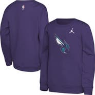 Jordan Brand Youth Jordan Brand Purple Charlotte Hornets Courtside Statement Edition Sweatshirt