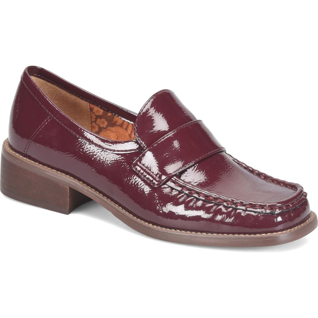 Korks Frey Patent Loafer In Brown