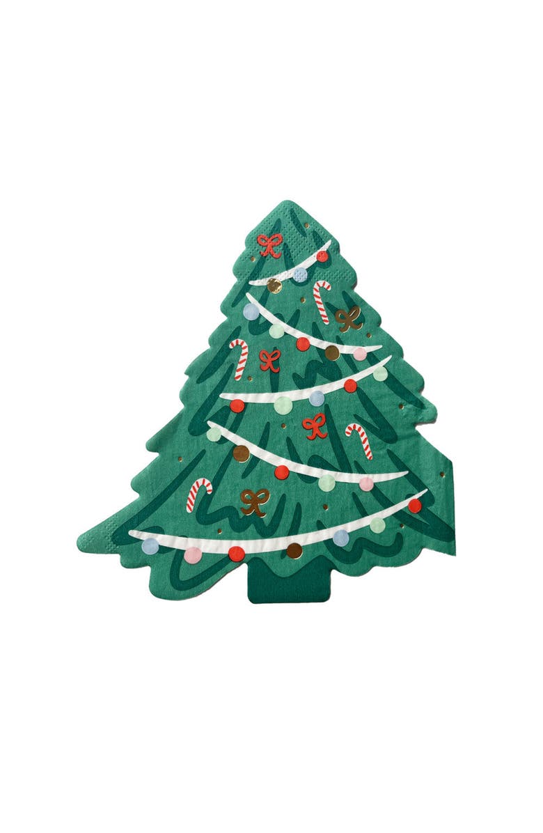 Daydream Society Baking Spirits Bright Christmas Tree Guest Napkins, Main, color, Assorted Pre-Pack