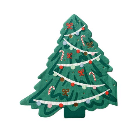 Baking Spirits Bright Christmas Tree Guest Napkins