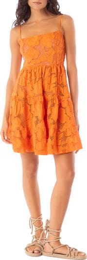 Maaji Ginger Garden Emily Cotton Cover-Up Dress | Nordstromrack