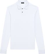 Tシャツ・カットソー Theory SS25 goris pl ls.anemone (O1199505 001) Theory Goris Anemone Milano Long Sleeve Polo | Nordstrom