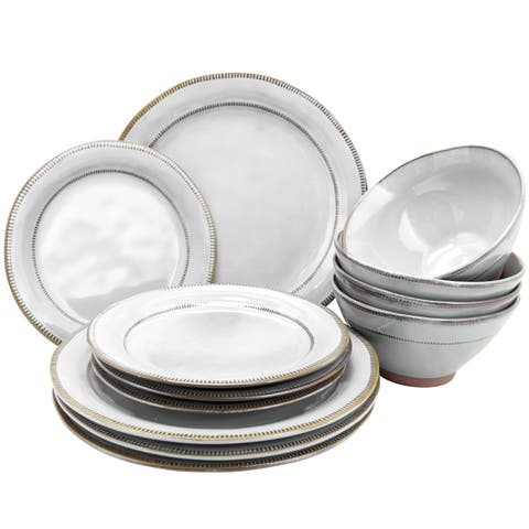 Terranea 12 Piece Stoneware Dinnerware Set , Service for 4