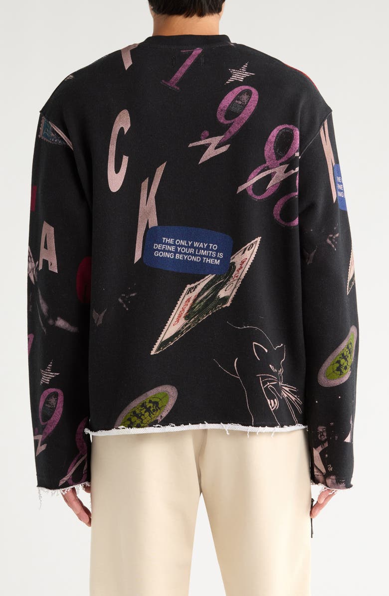 HONOR THE GIFT Collage Crewneck Graphic Sweatshirt, Alternate, color, 