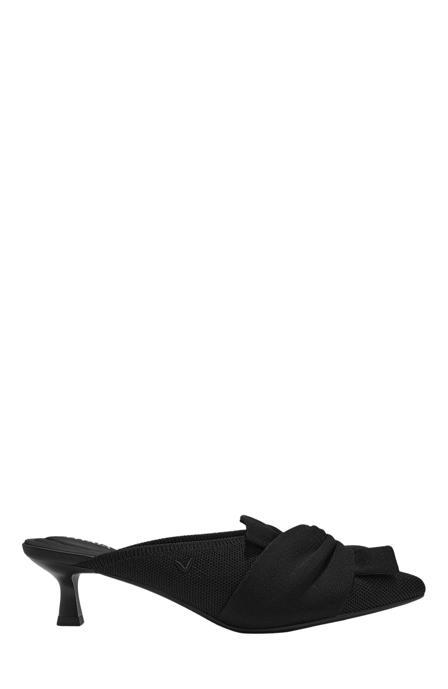 VIVAIA Pointed-Toe Bow Sandals, Alternate, color, Black
