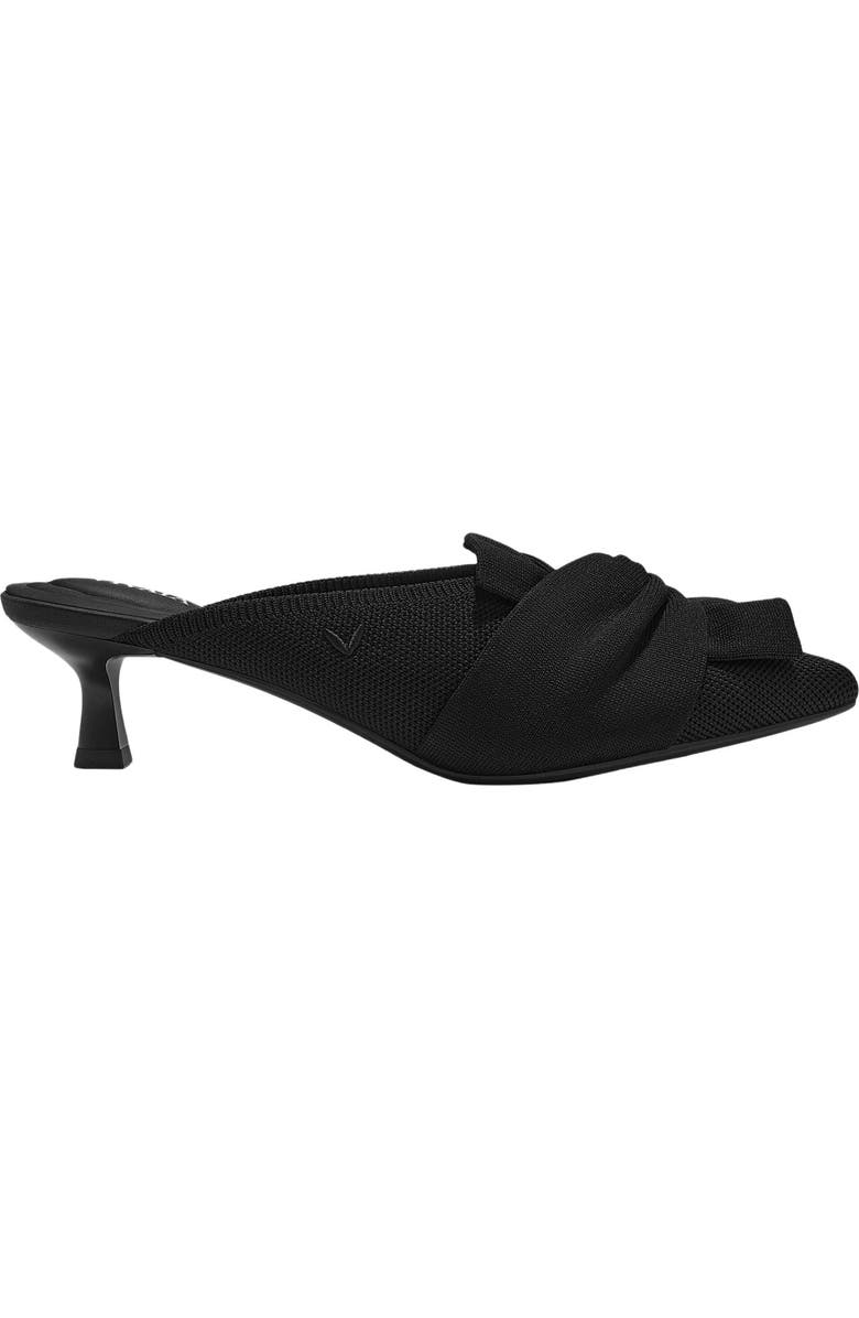 VIVAIA Pointed-Toe Bow Sandals, Alternate, color, Black