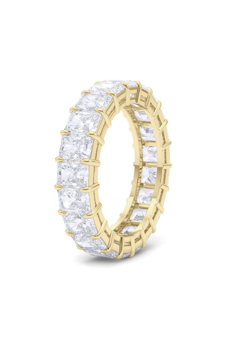 Radiant Cut Lab Created Diamond Eternity Ring, Alternate, color, 18K YELLOW GOLD