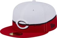 New Era Men's New Era Red/White Cincinnati Reds Paint Stroke 59FIFTY Fitted Hat