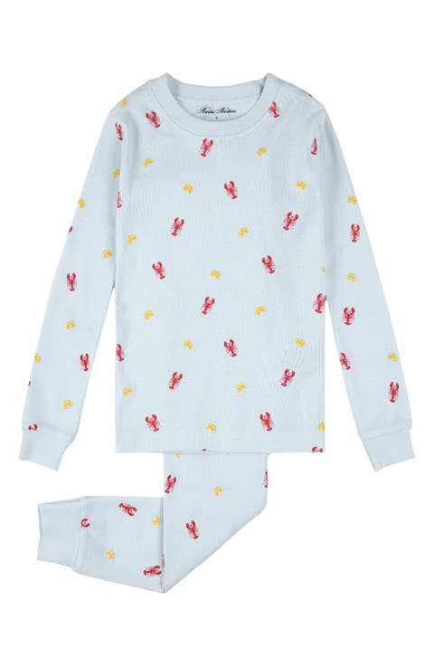 Kids' Lobster Print Cotton Pajamas (Little Kid & Big Kid)