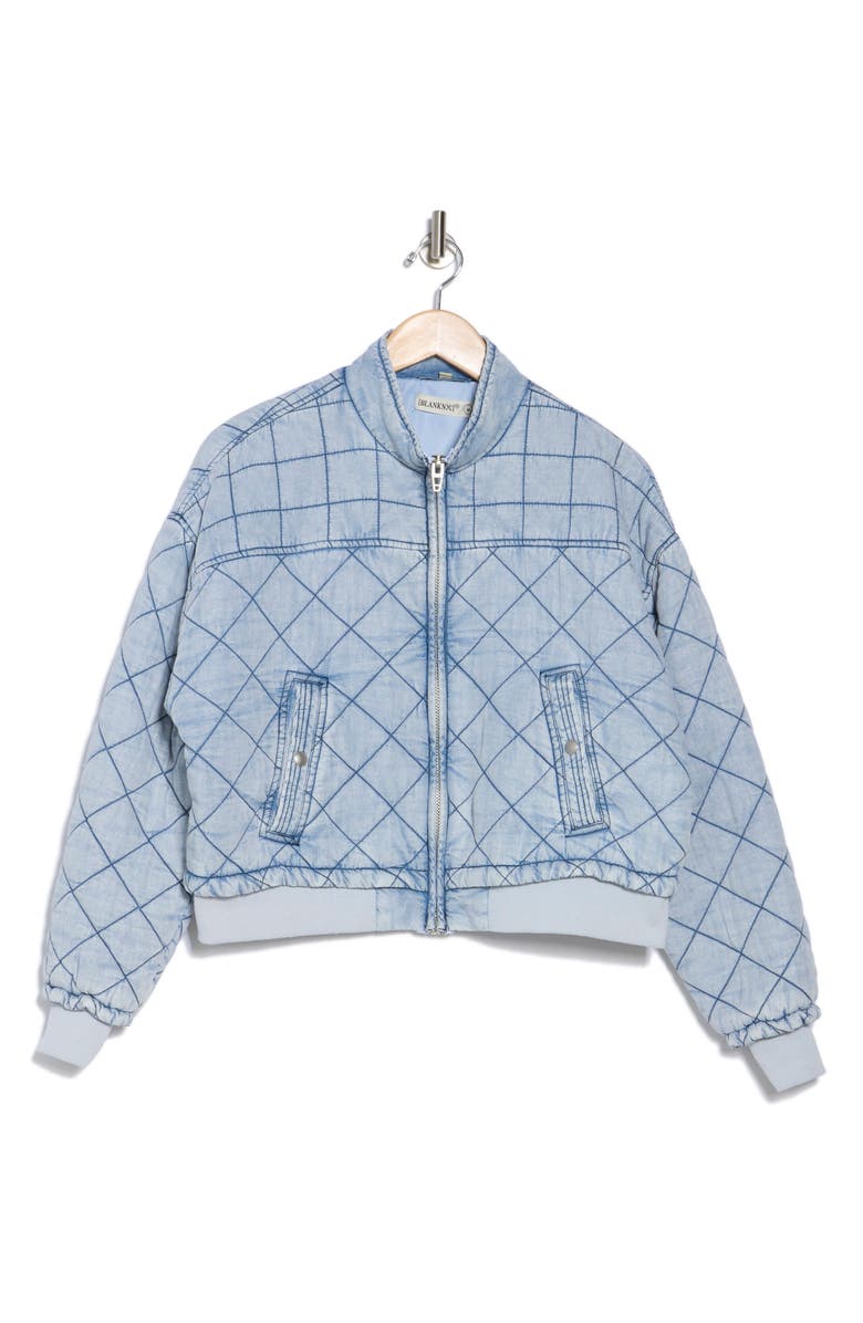 BLANKNYC Sun Bleached Bomber Jacket, Alternate, color, Sun Bleached