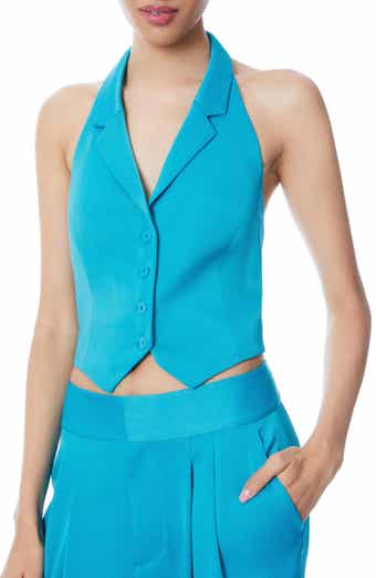 Alice + Olivia Donna Halter Neck Vest