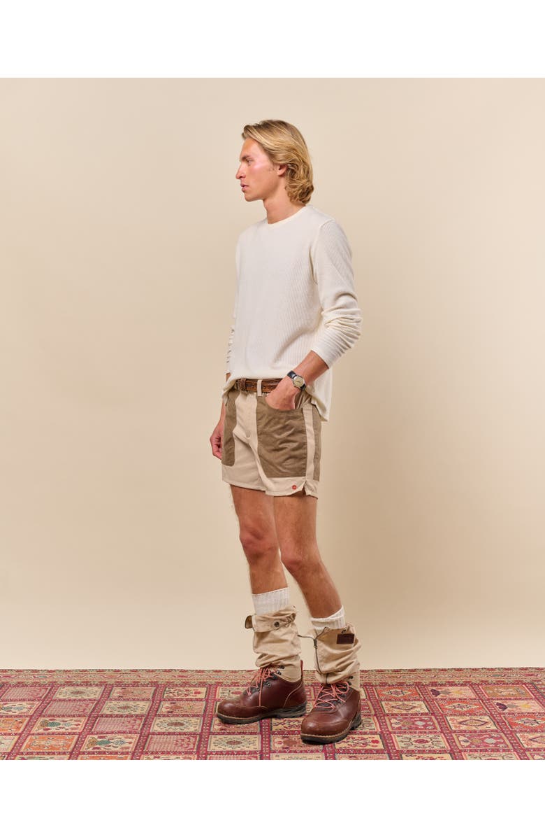 Amundsen Sports 7incher Field Shorts Mens, Alternate, color, Offwhite/Tan