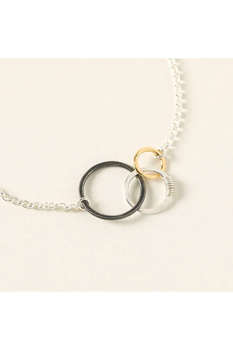 Past Present Future Bracelet by Freshie and Zero, Alternate, color, Silver / Gold