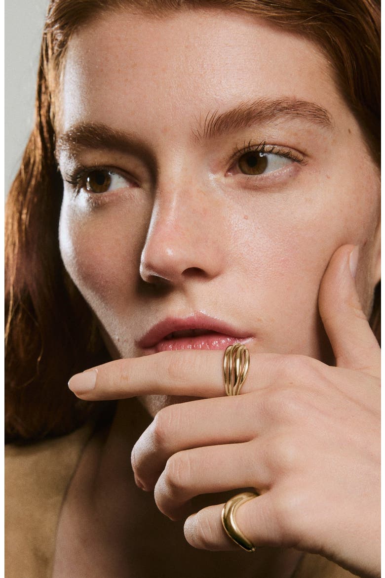 Bold Open Dôme Ring, Alternate, color, Gold
