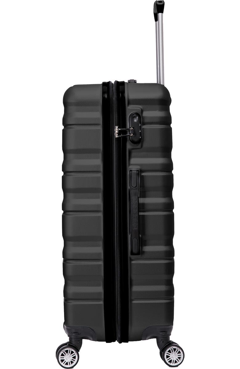 TUCCI Girovita Hardshell 3-Piece Spinner Luggage Set, Alternate, color, Black