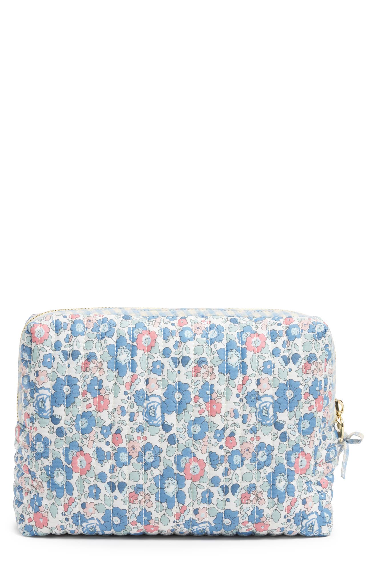 Stoney Clover Lane x Liberty Large Quilted Cotton Pouch, Alternate, color, Betsy