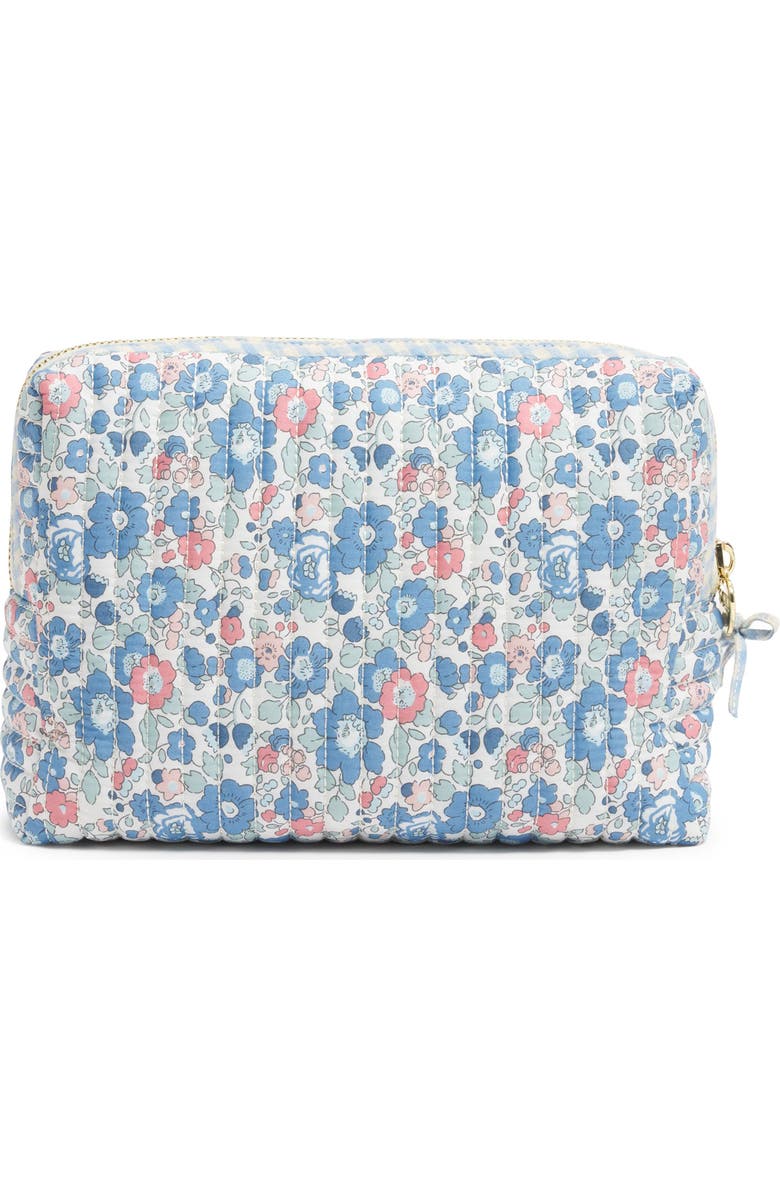 Stoney Clover Lane x Liberty Large Quilted Cotton Pouch, Alternate, color, Betsy