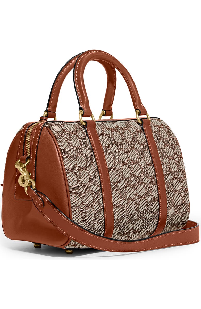 COACH Ruby Signature Jacquard Satchel, Alternate, color,