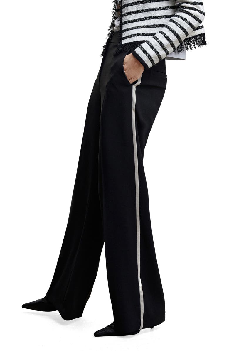 MANGO Side Stripe Pants, Alternate, color,