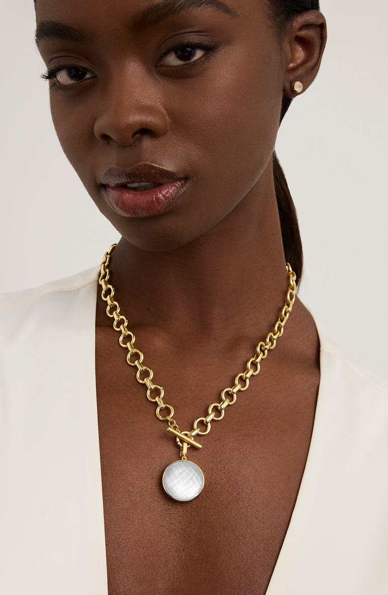 Dean Davidson Knockout Collar Necklace, Alternate, color, Iridescent Pearl/ Gold