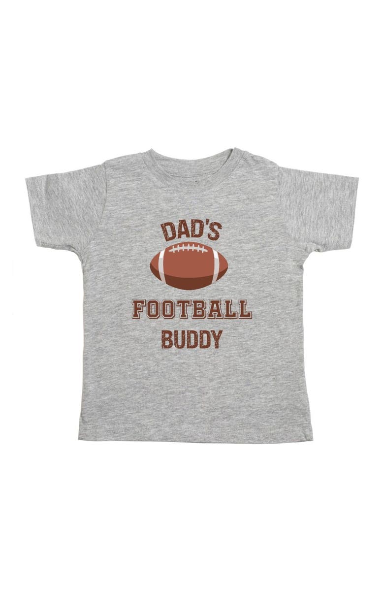 Sweet Wink Dad's Football Buddy Short Sleeve T-Shirt, Main, color, Grey