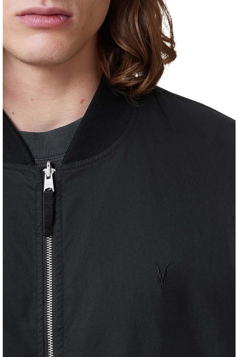 Bassett Reversible Bomber Jacket, Alternate, color, BLACK/ KHAKI