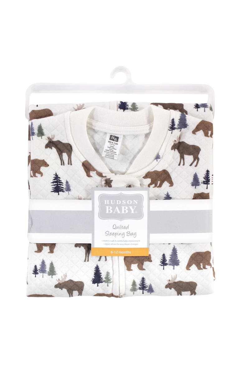 Premium Quilted Sleeveless Wearable Sleep Sack, Alternate, color, Moose Bear