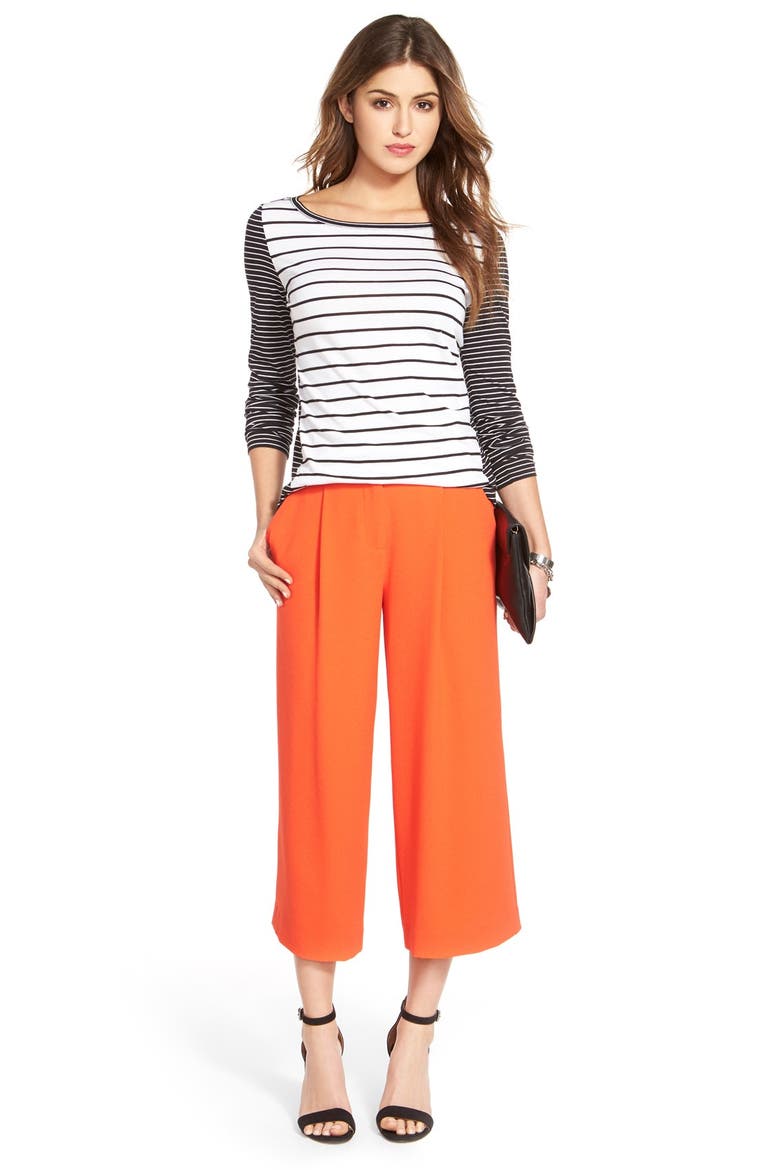Welt Pocket A-Line Skirt, Alternate, color, GREY TWIST TEXTURE