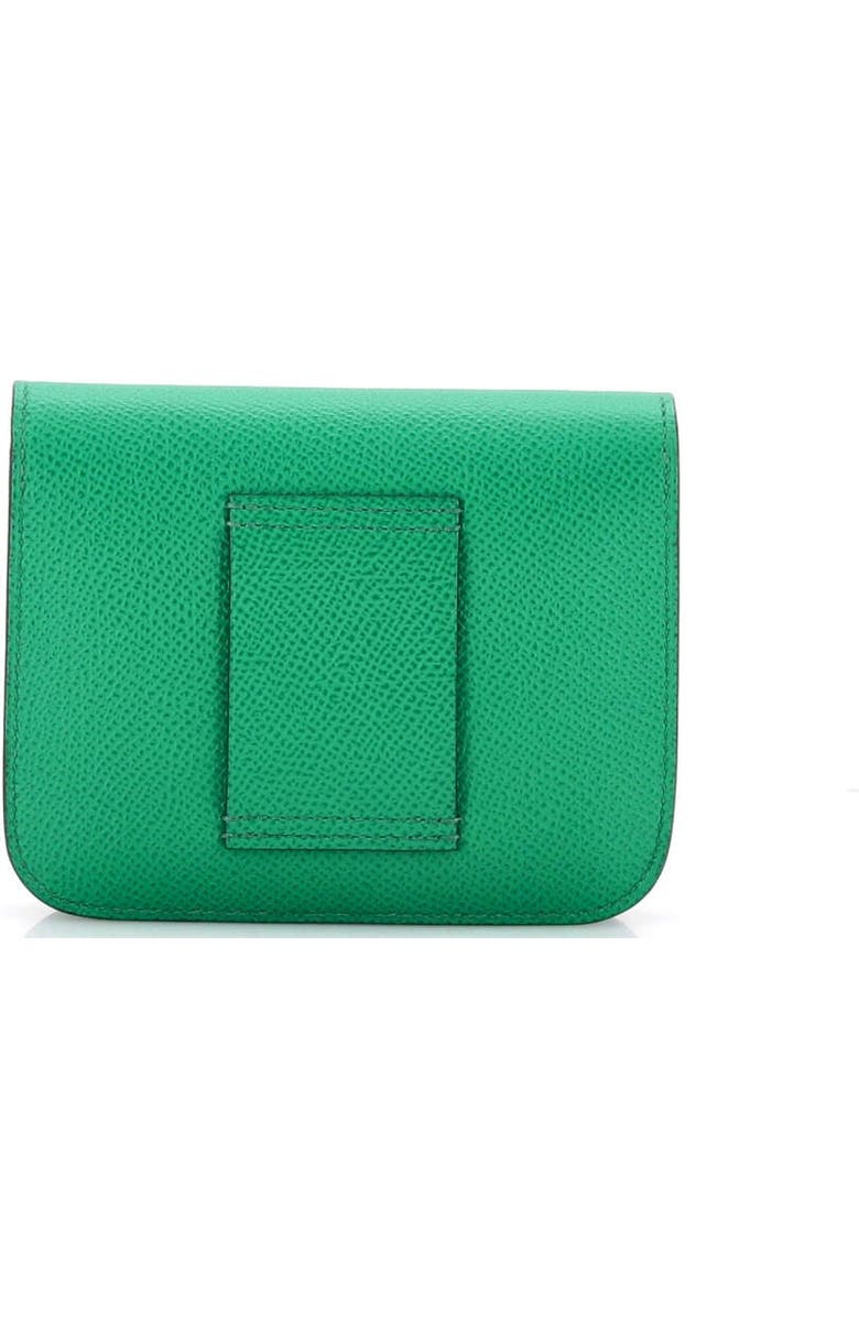 Pre-Owned Hermes Constance Slim Wallet Epsom, Alternate, color, Vert Jade