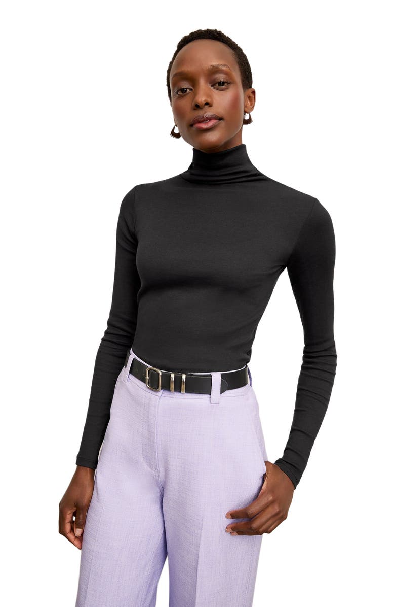 M.M.LaFleur Axam Turtleneck, Alternate, color, Black